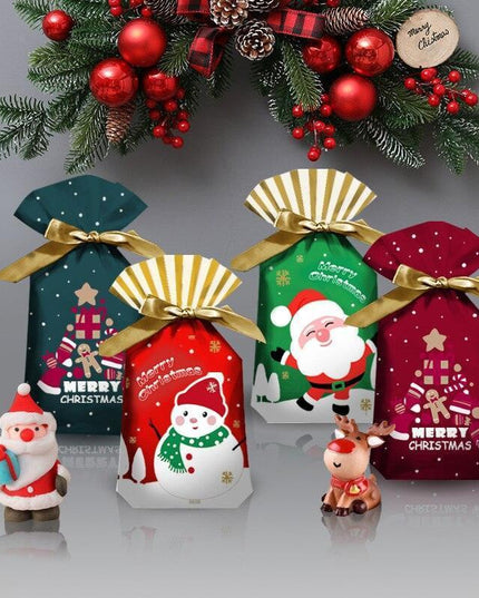 Santa's Festive Treats Gift Bag Set - 5-Piece Collection