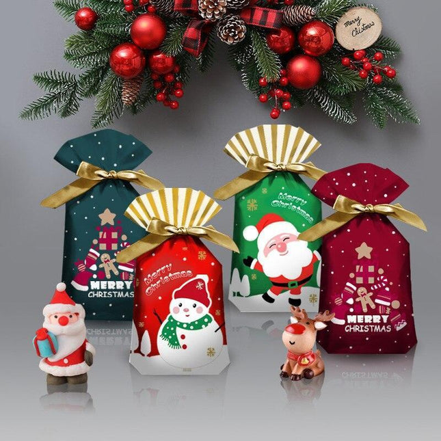 Santa's Festive Treats Gift Bag Set - 5-Piece Collection