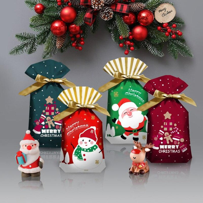 Santa's Joyful Holiday Candy Gift Bag Collection - Set of 5