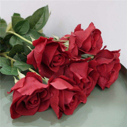 Exquisite Lifelike Rose Display - Premium Floral Decor for Elegant Spaces