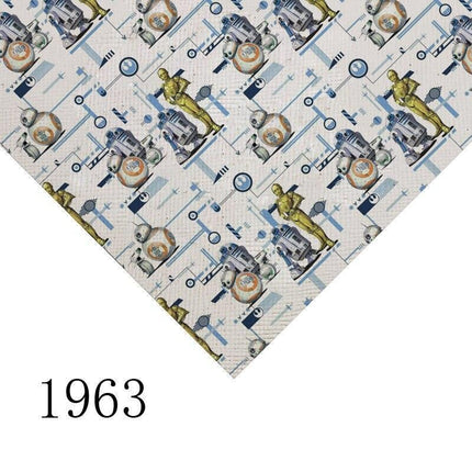 Cartoon-Inspired Faux Leather Craft Sheet - A4 Size Creative Essential