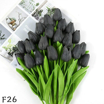 Elegant 31-Piece Faux Tulip Arrangement - Enhance Your Celebrations