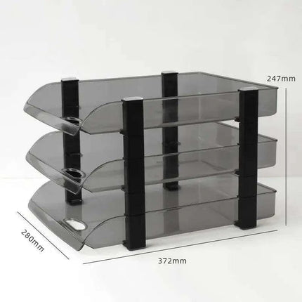 Multi-Layered A4 File Organizer and Bookshelf - Essential Office Storage Solution
