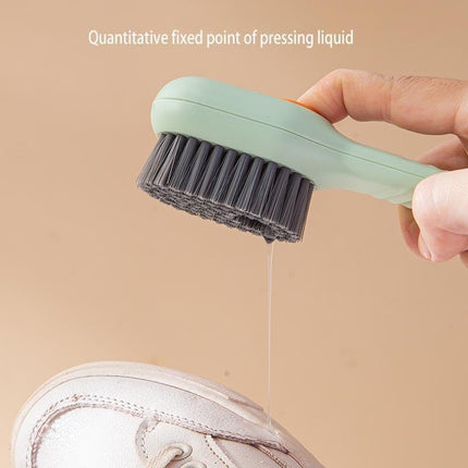 Smart Automatic Soap Dispensing Brush for Effortless Shoe and Clothing Cleaning