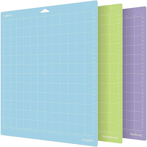 Enhance Your Crafting Experience with the Vibrant 3-Piece Adhesive Cutting Mat Set for Cricut/Cameo 4
