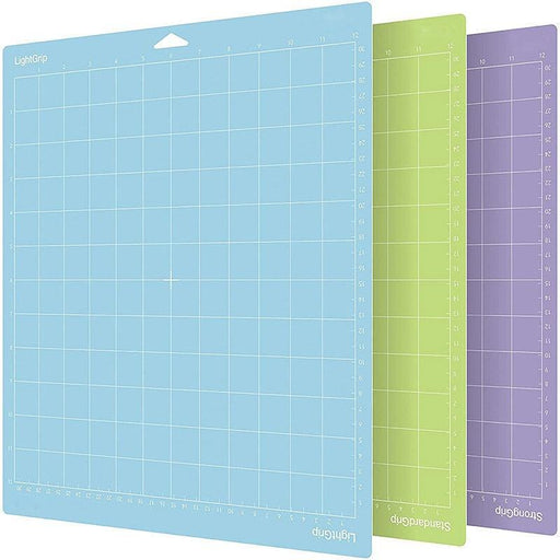 Enhance Your Crafting Experience with the Vibrant 3-Piece Adhesive Cutting Mat Set for Cricut/Cameo 4