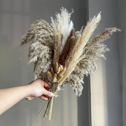 Cozy Nordic Boho Dried Flower Arrangement for Chic Home Styling