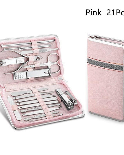 Premium Stainless Steel Nail Care Set with Portable Case: All-in-One Manicure Essentials for Professionals and Enthusiasts