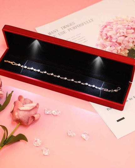 Elegant LED Jewelry Presentation Box: Illuminate and Showcase Your Precious Accessories