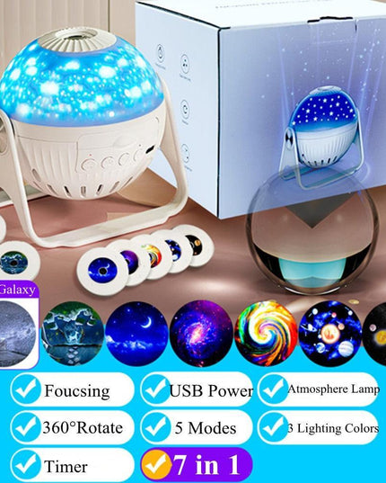 Celestial Dreamscape LED Star Projector - Illuminate Your World with Cosmic Light