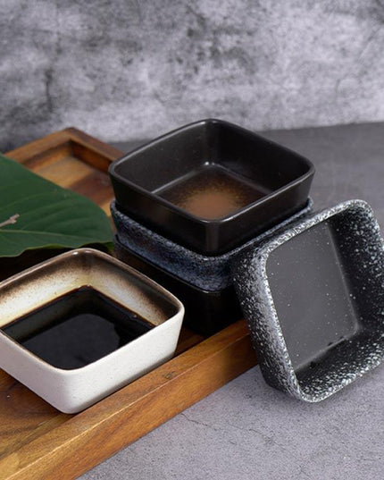 Elegant Japanese Ceramic Condiment Dish Set for Enhanced Dining Moments