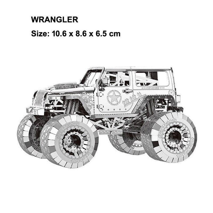 3D Metal Racing Vehicle Model Kit for Creative Teens and Adults