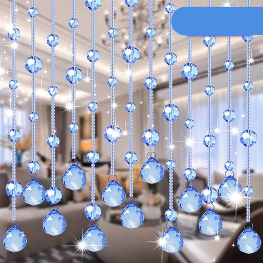 Luxurious Crystal Glass Beaded Room Divider Curtain with 4cm Gap