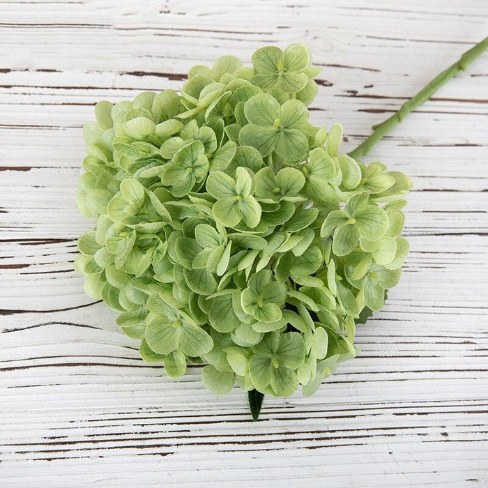 Luxurious Faux Hydrangea Stem - Premium Quality Artificial Flower for Home Decor & Events (19.7" Tall)