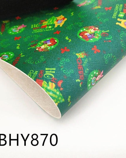 Vibrant Cartoon-Themed Vinyl Fabric for A4 Crafting Projects