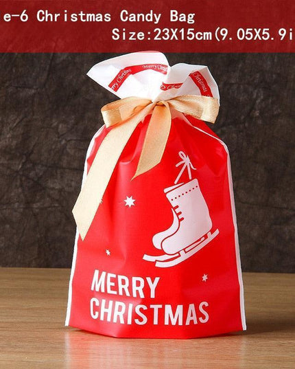 Santa's Festive Treats Gift Bag Set - 5-Piece Collection