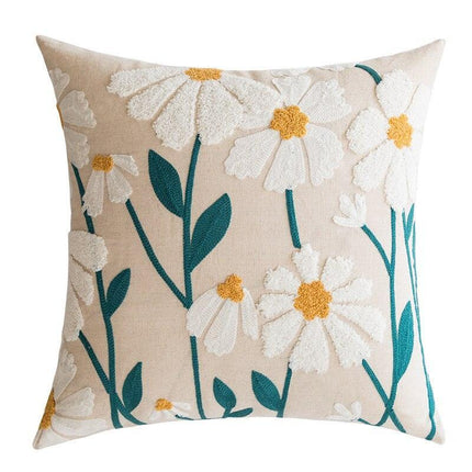 Boho Chic Floral Lumbar Pillow Cover - Stylish Home Decor Accent