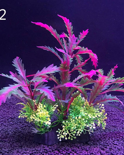 Vibrant Aquatic Plant Set: Lifelike Decor for Fish Tanks