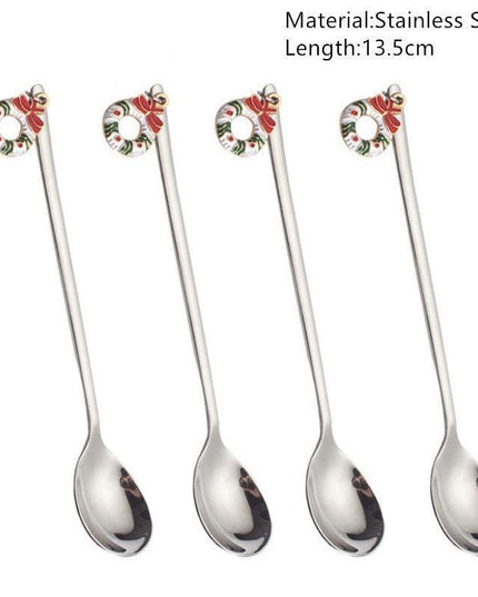 Joyful Holiday Spoon Set for Festive Dining