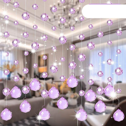 Elegant Crystal Beaded Room Divider Curtain for Luxurious Home Aesthetics