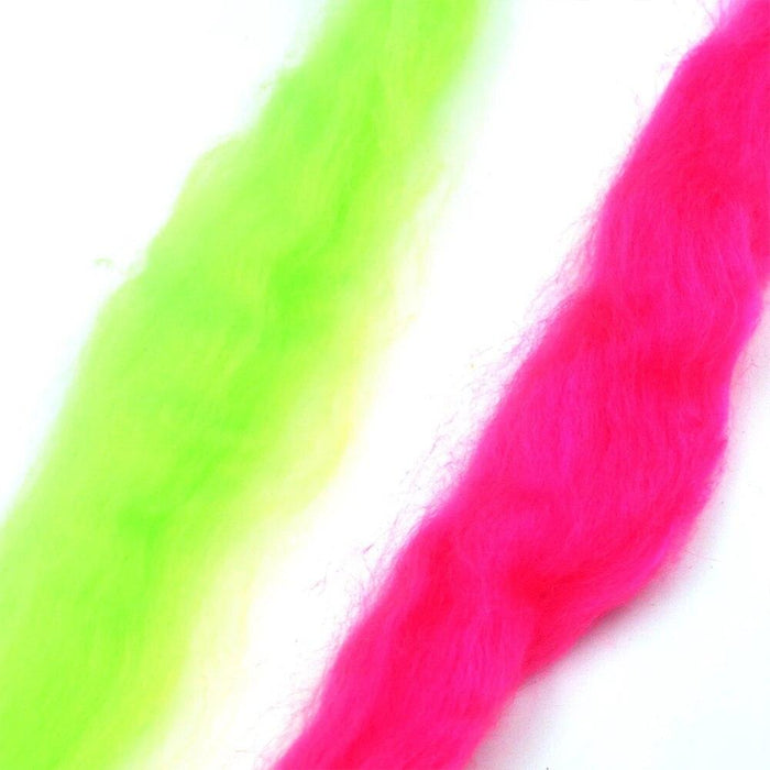 Egg Yarn Trout Fly Fishing Flies Tying Material Pack - Rose Red & Green Color