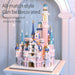 3341PCS LED Lights City Mini House Cartoon Dream Tale Princess Castle Architecture Building Blocks Figures Bricks Toys For Girls