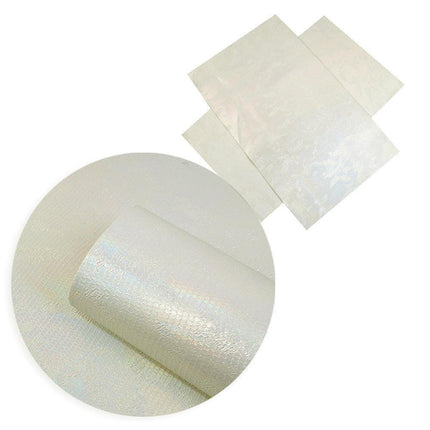 Glistening Holographic Faux Leather Craft Sheets - Perfect for Creative DIY Projects