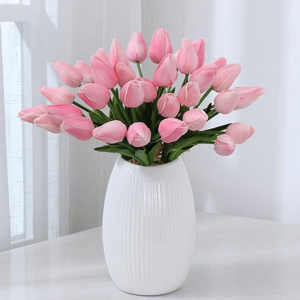 Exquisite Elegance: 10PCS Premium Artificial Tulip Flower Set