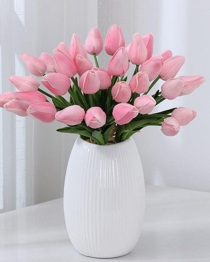 Exquisite Elegance: 10PCS Premium Artificial Tulip Flower Set