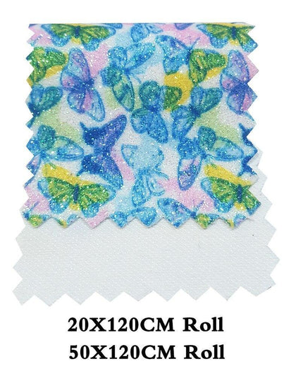 Enchanted Unicorn & Butterfly Faux Leather Craft Roll for Customized Hair Accessories