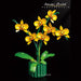 Enchanting Yellow Orchid Bonsai Building Set for Home Creativity