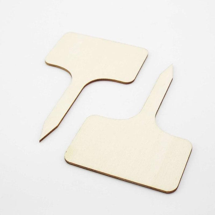 Eco-Conscious Wooden Plant Label Set - 10 Reusable Tags with Writing Pen