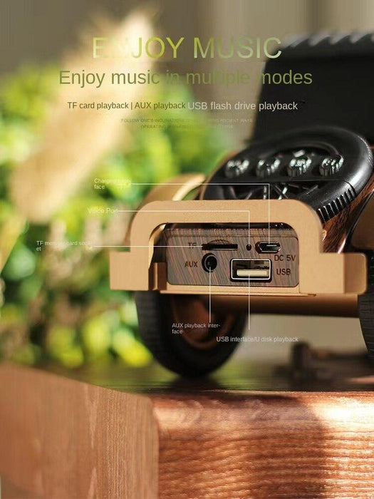 Retro A9 Bluetooth Speaker - Portable Wireless Subwoofer Radio Volume, Creative Gift for Home - High-quality Small Sound