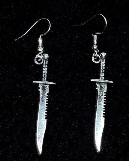 Gothic Skeleton Skull Dangle Earrings - Handmade Halloween Statement Jewelry for Fearless Fashionistas