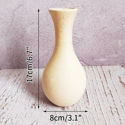 Vintage-Inspired Eco-Friendly Wooden Vase - Timeless Elegance for Your Space