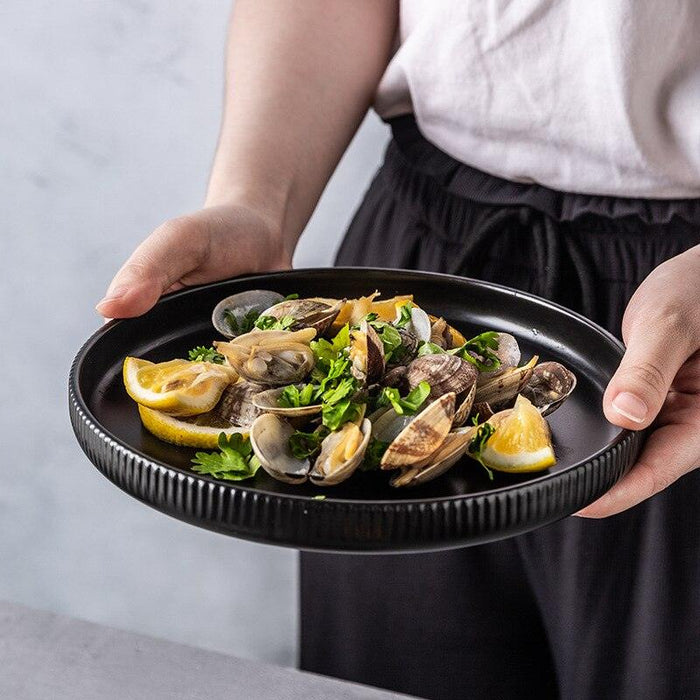 Japanese Fusion Matte Glaze Dinnerware Set for Sophisticated Dining