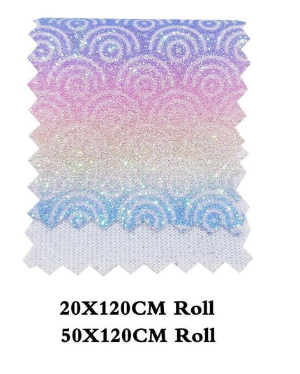 Vibrant Glittery Faux Leather Crafting Roll - Ignite Your Creative Projects