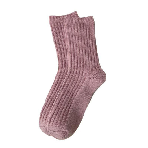 Cashmere Wool Women's Casual Japanese Socks-Women›Socks & Hosiery›Dress & Casual Socks-Très Elite-Dark Brown-Size 35-40-Très Elite