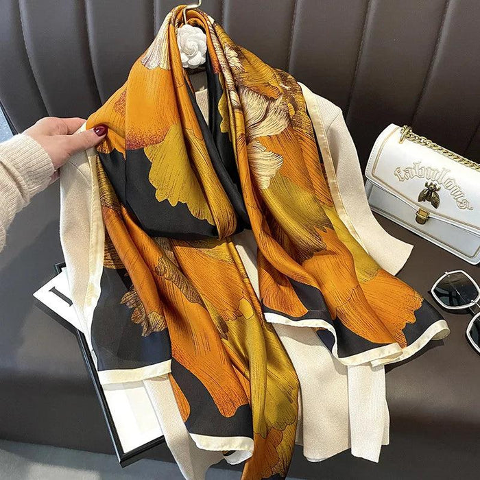 Sunrise Splendor: Luxe Multi-Hued Beach Scarf - Your Stylish Shield All Year Round