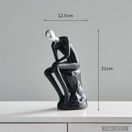 Contemporary Artisan Resin Abstract Figure for Elegant Home Accents