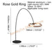 Contemporary LED Floor Lamp with Circular Rings Design - Light Up Your Space with Elegance