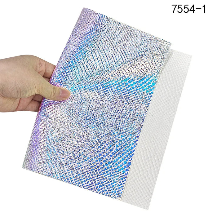 Shiny Snake Scale Effect Polyurethane Fabric - Elevate Your Creations