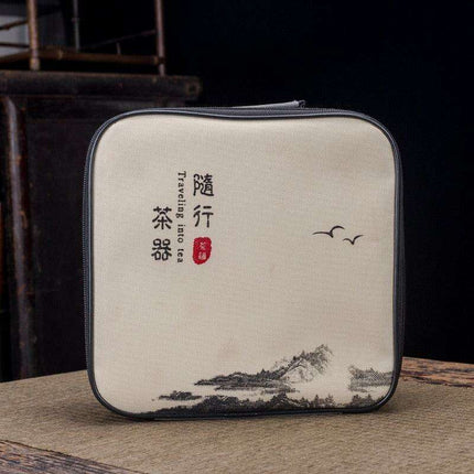 Serenity Sand Ceramic Kung Fu Tea Set for Harmonious Tea Experiences