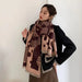 Luxurious Korean Style Women's Cashmere & Acrylic Winter Scarf