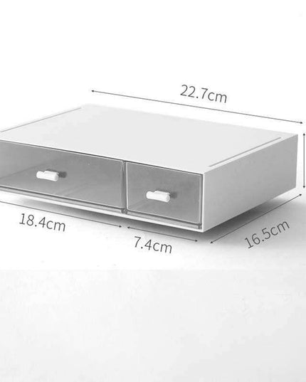 Sleek Stackable White Plastic Desk Organizer for Ultimate Workspace Efficiency