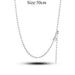 Elegant Customizable 925 Silver O Pendant Necklace for Women - Essential Minimalist Accessory