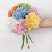 Luxurious Faux Hydrangea Stem - Premium Quality Artificial Flower for Home Decor & Events (19.7" Tall)