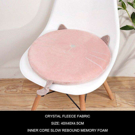 Feline Fantasy Memory Foam Seat Cushion - Charming Comfort for Every Space