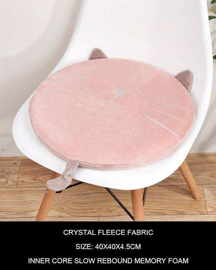 Feline Fantasy Memory Foam Seat Cushion - Charming Comfort for Every Space
