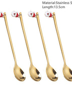 gold Santa-Spoon
